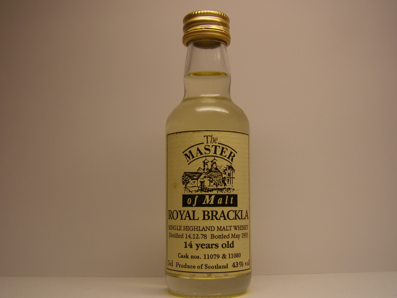 SHMW 14yo 1978-1993 "Master of Malt" 5cl 43%vol